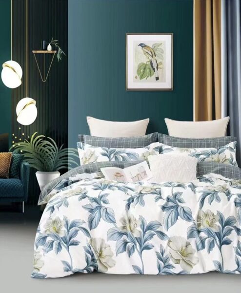 Kokvilnas FLANEĻA  gultas veļas komplekts Paris Luksyry , 200 cm x 220 cm, 4 daļas