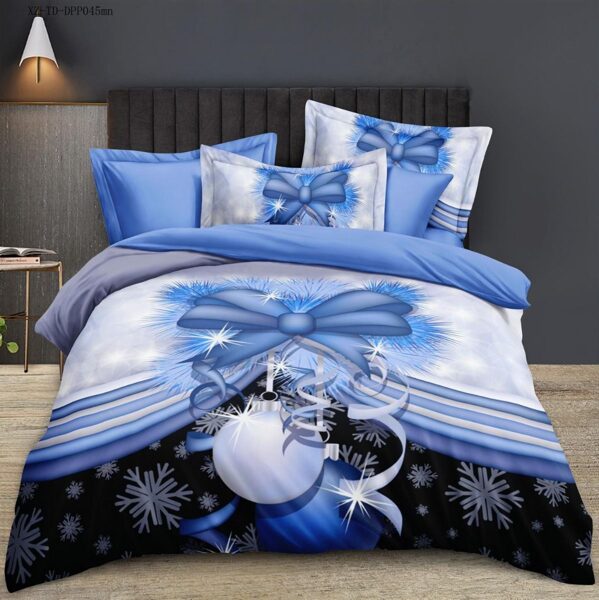 Milano Zone 3D gultas veļas komplekts Ziemassvētki, 160x200 cm, 4 daļas