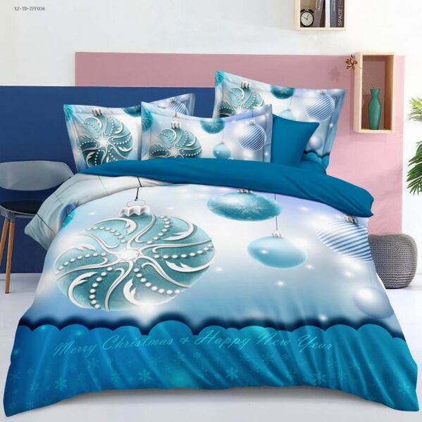 Lona Home gultas veļas komplekts Ziemassvētki 160 X 200 cm, 4 daļas